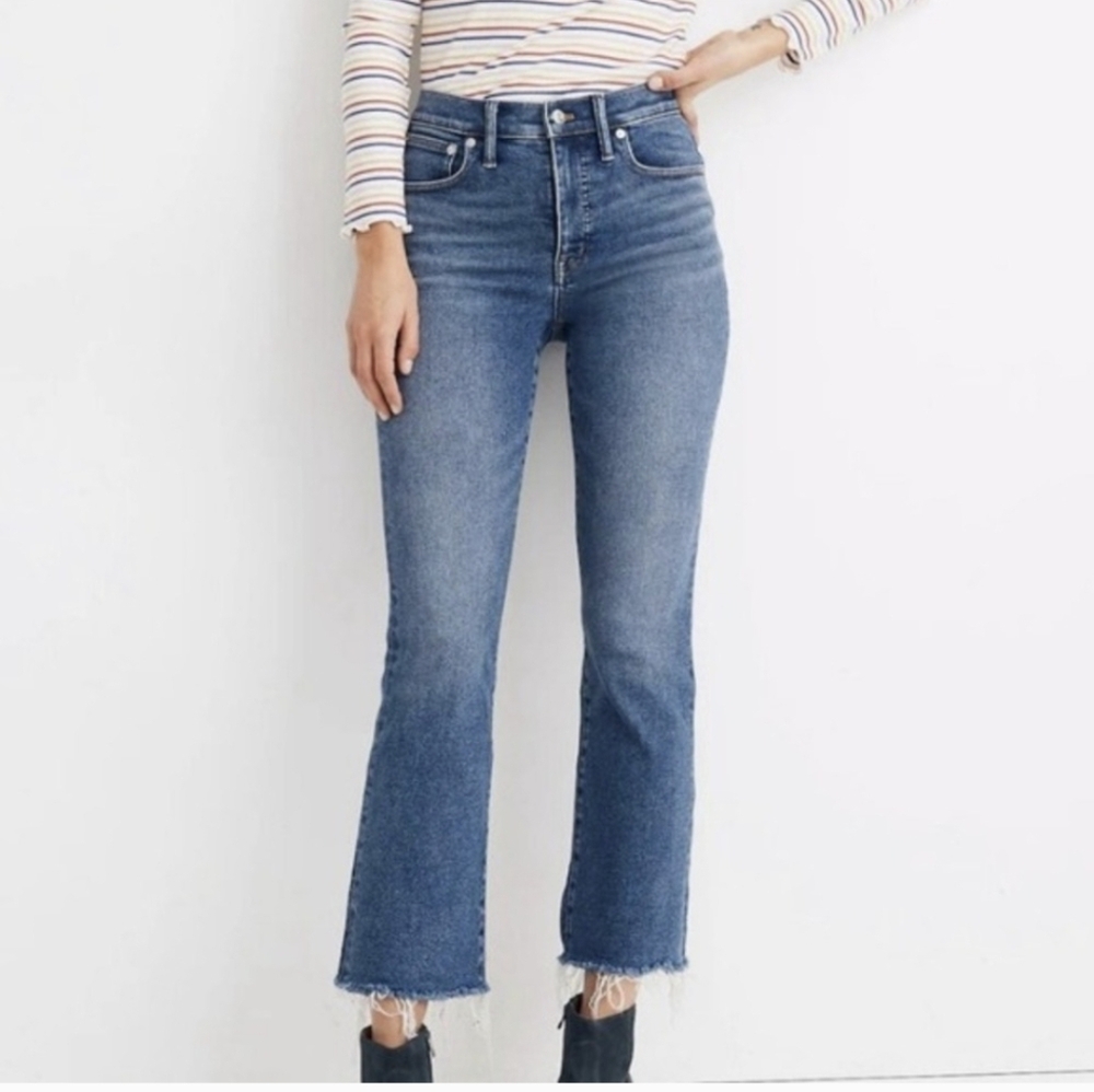 Madewell Cali Demi Boot Jeans‎ Women's Size 29 Medium Wash High Rise Denim